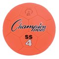 Champion Sports Super Soft Soccer Ball&#44; Fluorescent Orange - Size 4 SS4